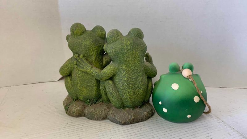 View 2 of RESIN FROGS TALLEST IS 8 1/2 INCHES