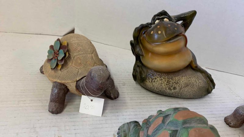View 3 of ASSORTED FROGS AND TURTLES TALLEST 6 INCHES