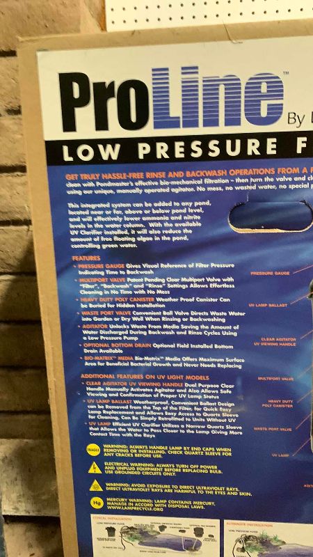 View 2 of PROLINE PONDMASTER LOW PRESSURE FILTER SYSTEM