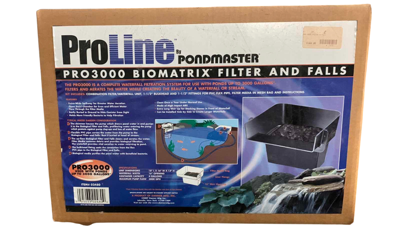 View 1 of PROLINE PRO 3000 BIOME MATRIX FILTER AND FALLS