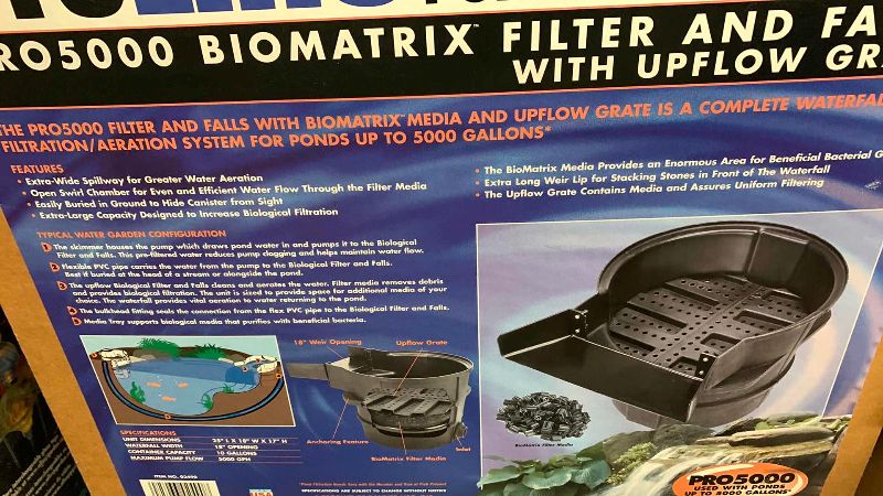 View 2 of PROLINE PRO 5000 BIO MATRIX FILTER AND FALLS WITH UPFLOW GRATE