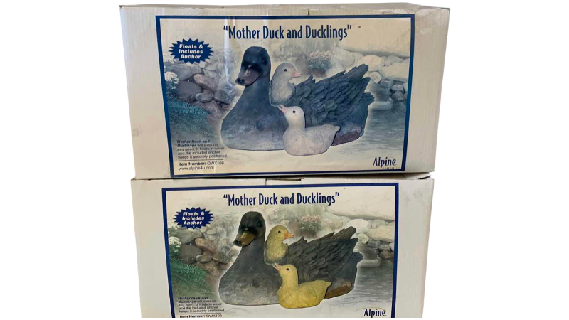 View 1 of SET OF TWO MOTHER DUCK AND DUCKLINGS