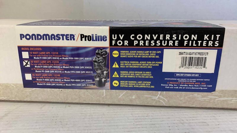 View 2 of POND, MASTER PROLINE UV CONVERSION KIT FOR PRESSURE FILTER FILTERS