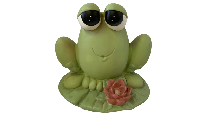 View 1 of PRECIOUS MOMENTS, FROG WITH LAMP 8” TALL