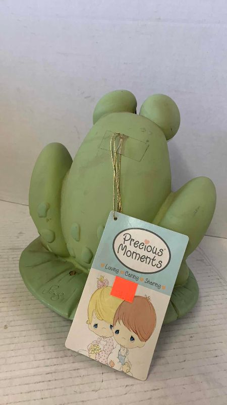 View 4 of PRECIOUS MOMENTS, FROG WITH LAMP 8” TALL
