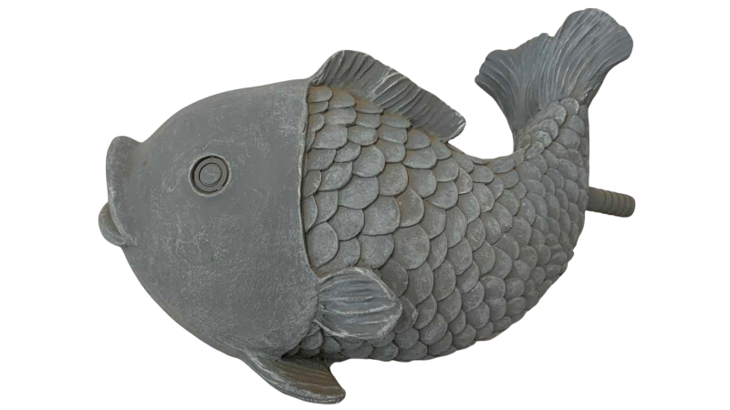View 1 of RESIN KOI FISH GLITTER 10” X 6”