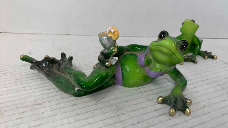 View 4 of SIX CERAMIC FROGS LONGEST 7”
