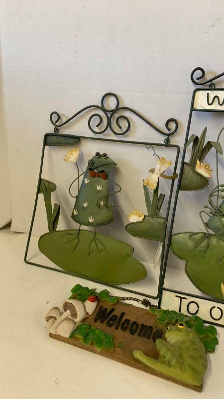 View 2 of FROG WELCOME ITEMS TALLEST 13”