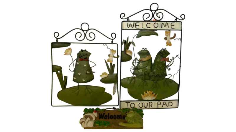 View 1 of FROG WELCOME ITEMS TALLEST 13”