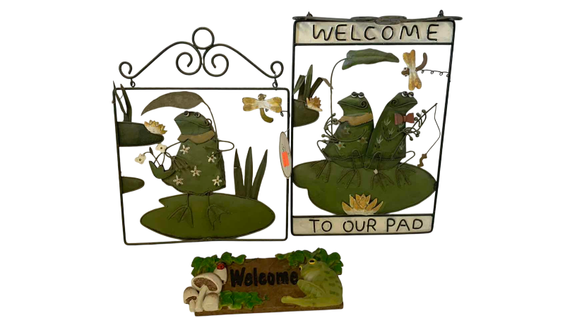 View 1 of FROG WELCOME ITEMS TALLEST 13”