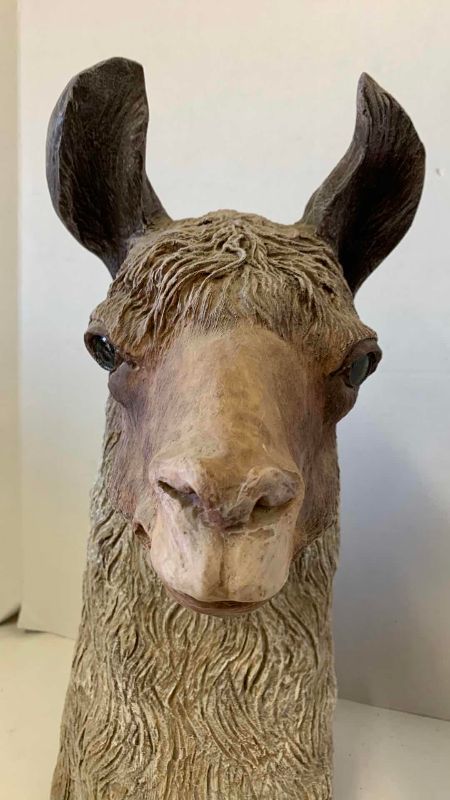 View 2 of RESIN LLAMA HEAD 17” TALL