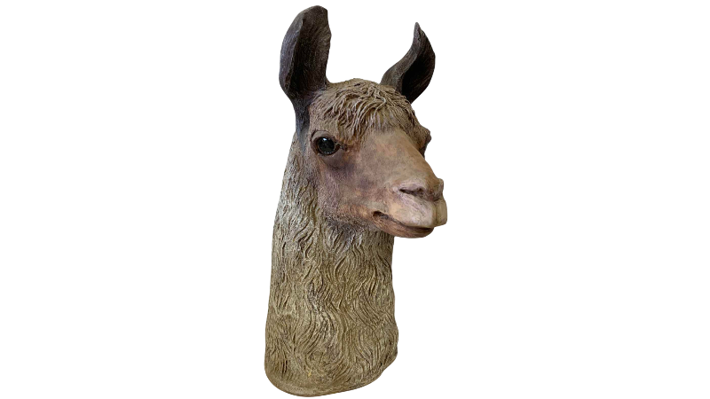 View 1 of RESIN LLAMA HEAD 17” TALL