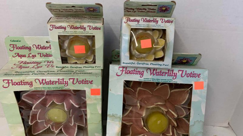 View 2 of FLOATING WATERLILY VOTIVE CANDLES