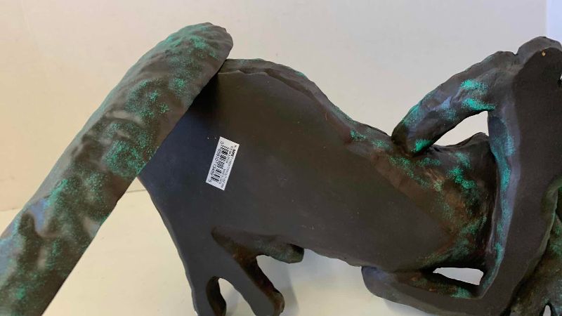 View 3 of METAL FROG WITH HANGING LEG 24”