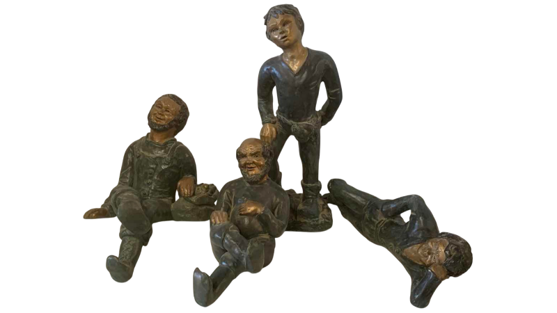 View 1 of FOUR RESIN FIGURES TALLEST IS 16”