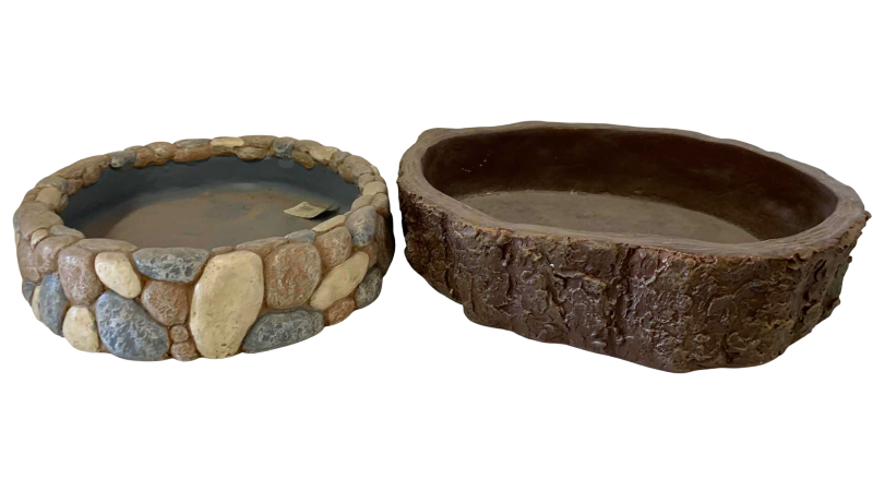 View 1 of PAIR OF RESIN PLANTERS 16" DIAMETER