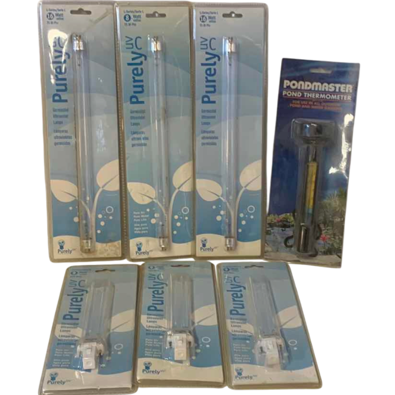 View 1 of GERMICIDAL ULTRAVIOLET LAMPS AND A POND THERMOMETER