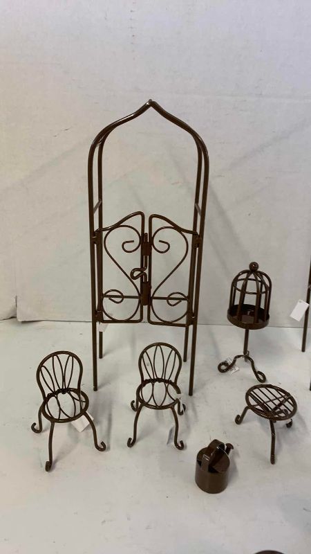 View 3 of METAL MINI HOUSE DECOR TALLEST 12”