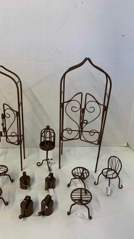 View 3 of METAL MINI HOUSE DECOR TALLEST 12”