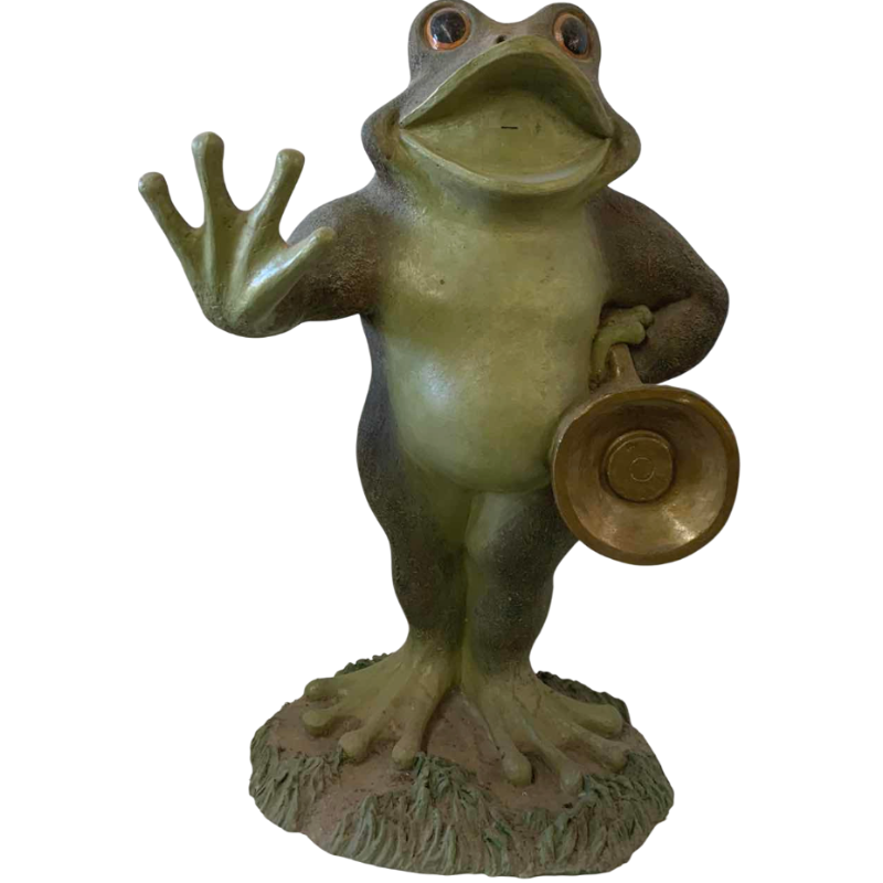 View 1 of PLASTIC FROG FOUNTAIN 23”