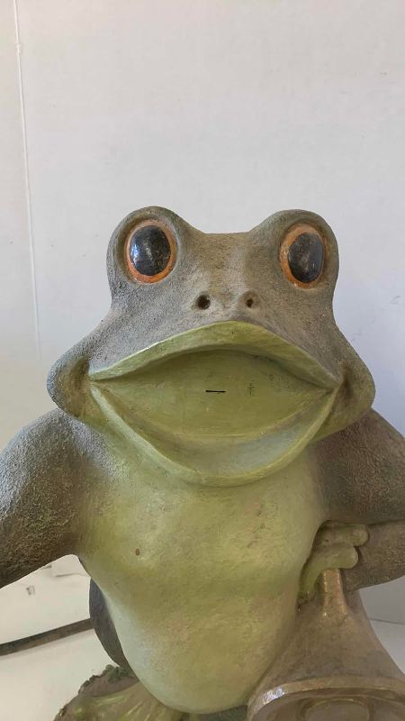 View 2 of PLASTIC FROG FOUNTAIN 23”