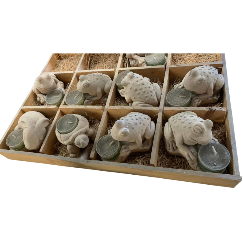 View 1 of STONE FROG VOTIVE CANDALS