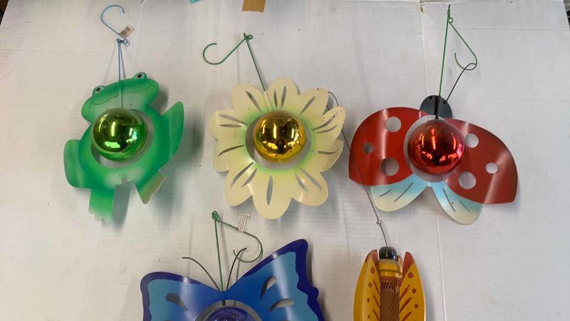 View 2 of FIVE GARDEN INSPIRED HANGING DECORATIONS