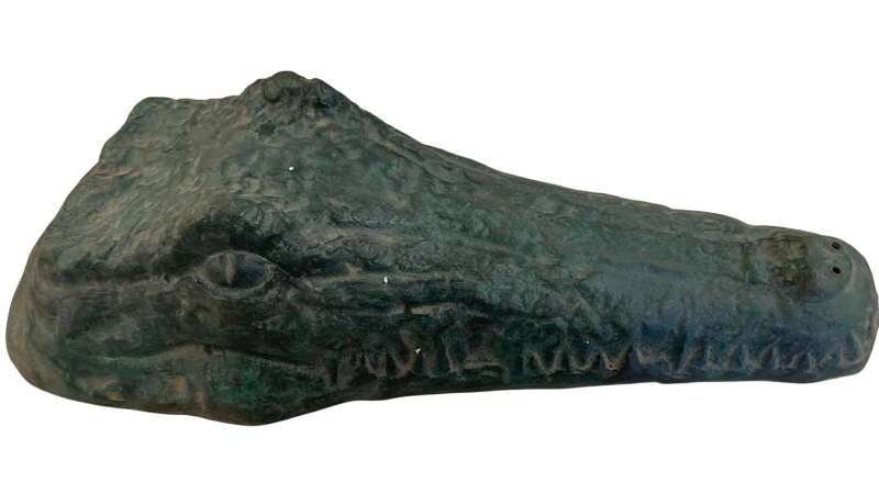 View 1 of METAL ALLIGATOR FOUNTAIN 19”