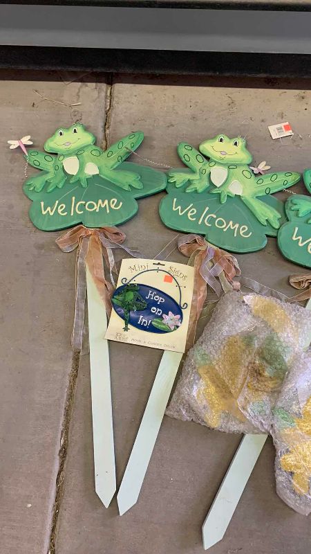 View 2 of FROG WELCOME DECOR