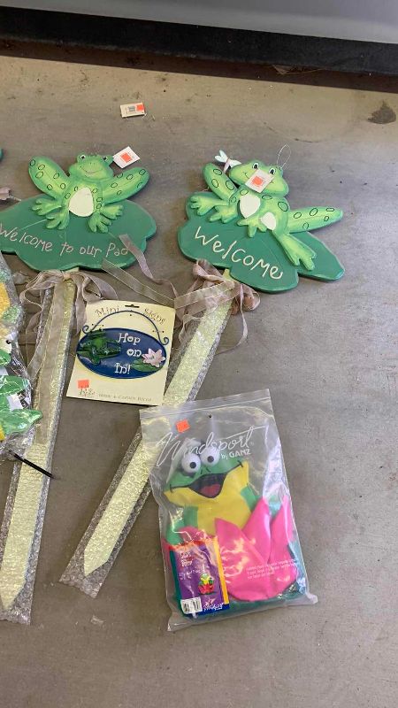View 3 of FROG WELCOME GARDEN DECOR