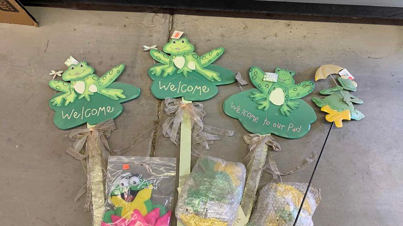 View 2 of FROG WELCOME DECOR