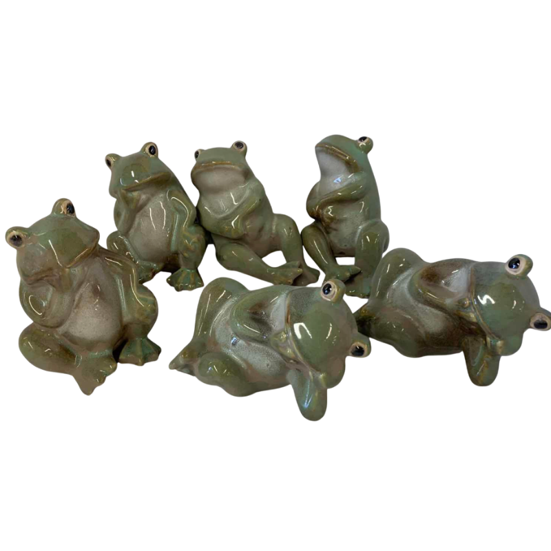 View 1 of CERAMIC FROGS 6"