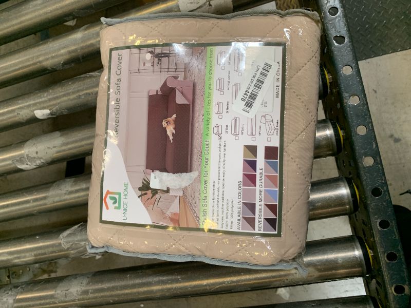 Photo 1 of U-NICE HOME Recliner Chair Covers Reversible Chair Cover Pet Covers for Dogs with Elastic Straps Water Resistant Diamond Quilted (23''Recliner Small, Beige/Beige)