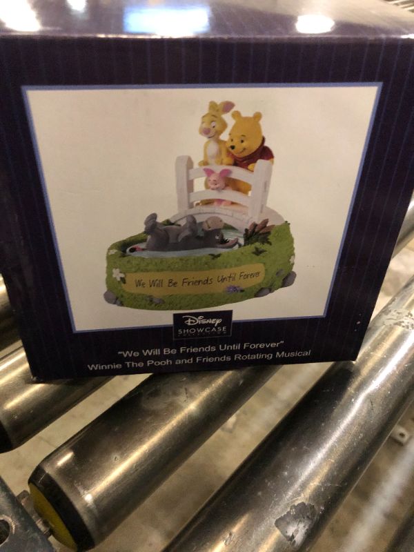 Photo 1 of Precious Moments 231701 We Will Be Friends Until Forever Disney Winnie The Pooh and Friends Rotating Resin Musical