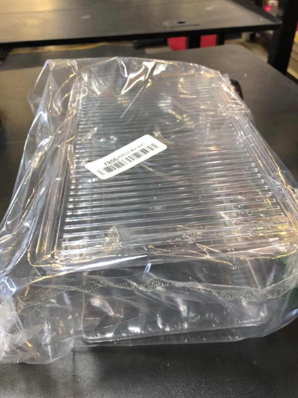 Photo 1 of mDesign Plastic Kitchen Pantry and Fridge Storage Organizer Box Containers with Hinged Lid for Shelves or Cabinets, Holds Food, Snacks, Canned Drinks, Seasoning, Condiments - Lumiere Collection, Clear