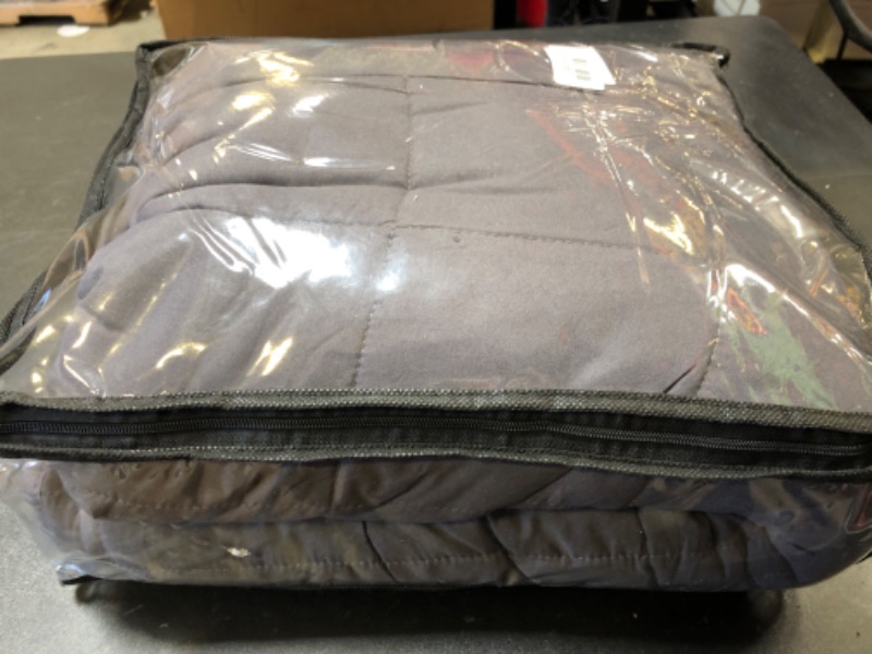 Photo 1 of yescool Weighted Blanket for Adults (20 lbs, 60” x 80”, Grey) Cooling Heavy Blanket for Sleeping Perfect for 190-210 lbs, Queen Size Breathable Blanket with Premium Glass Bead, Machine Washable