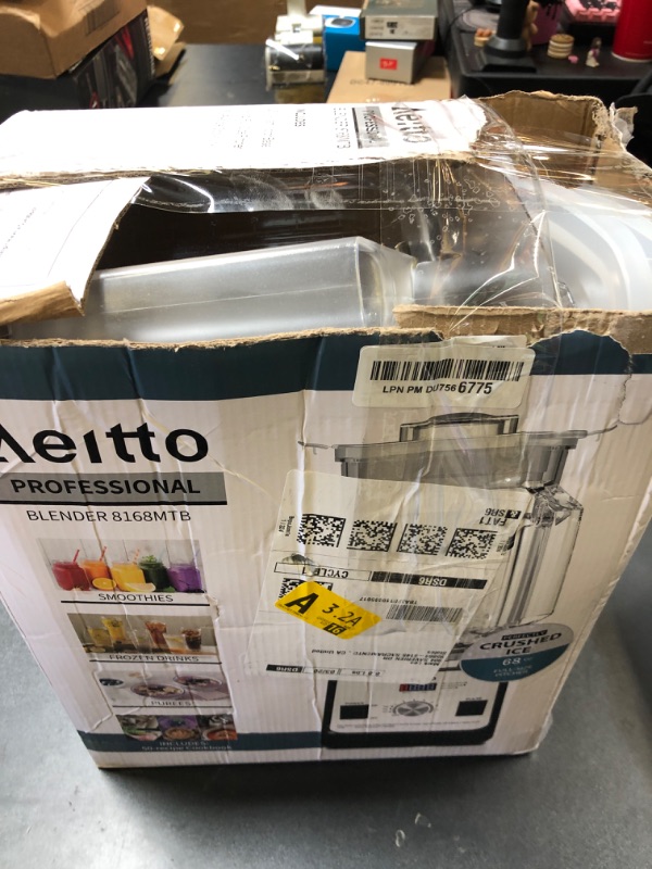Photo 1 of Aeitto Blender, Blenders for Kitchen with 1500-Watt Motor, 68 Oz Large Capacity, Countertop Professional Blenders for Ice Crush, Frozen Drinks, Black