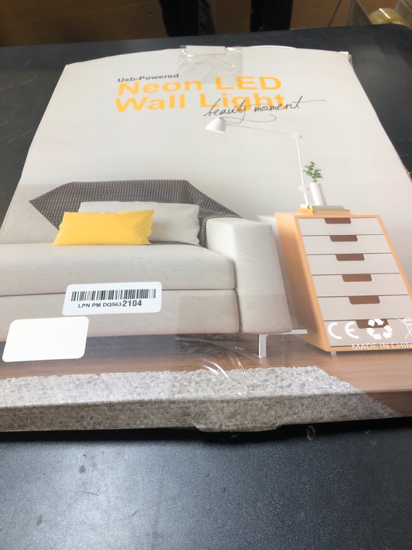 Photo 1 of Happy Birthday Neon Sign for Wall Decor, Warm White LED Neon Light Signs, Art Decoration Happy Birthday Neon Light Sign for All Birthday Party Decoration with 2 Pcs Pasters (17×12 Inch)