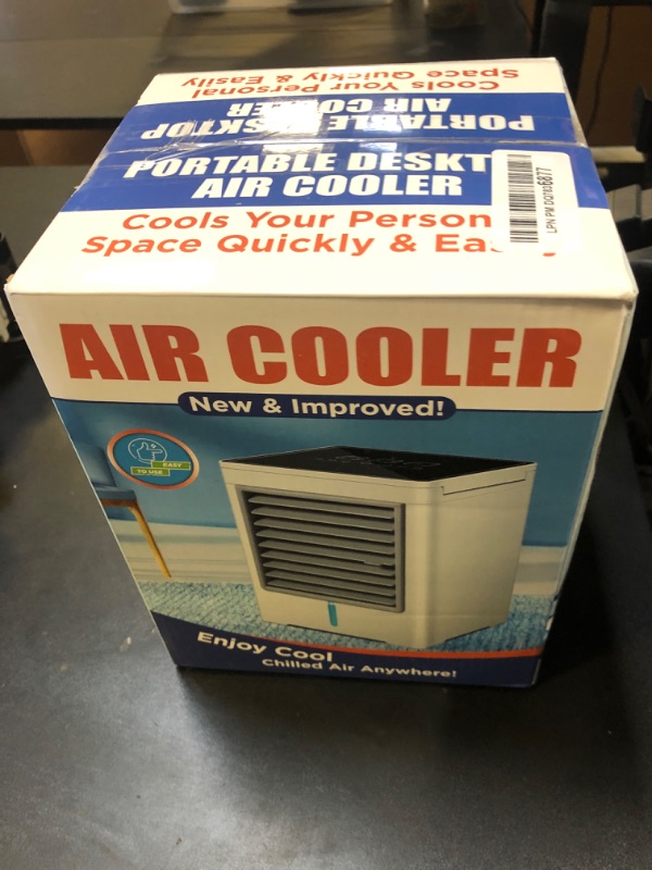 Photo 1 of Portable Air Conditioners Fan, Evaporative Air Cooler, USB Personal Mini Air Conditioner with 3 Wind Speeds & 3 Timers Touch Screen Desktop Cooling Fan for for Home Room Camping Car Office
