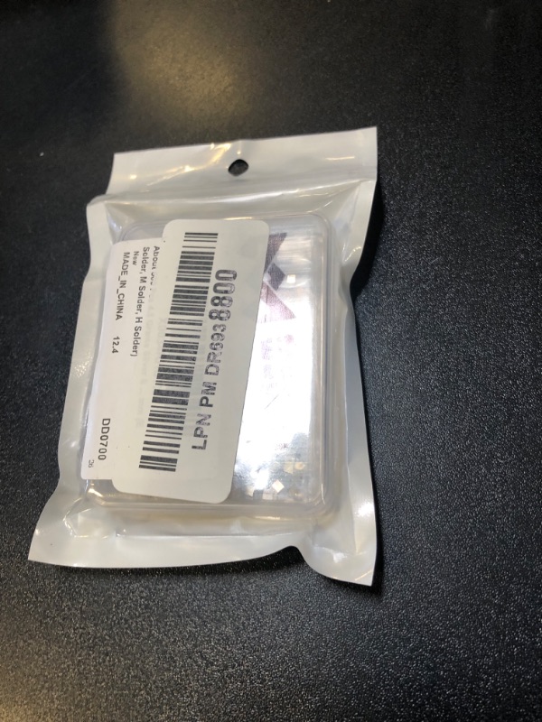 Photo 1 of About 500 Pcs 4.5 Grams Silver Solder Jewelry Precut Chips Solder Ultra Tiny Medium Density Easy Bond for Jewelry 2 x 2 mm (E, M, H)