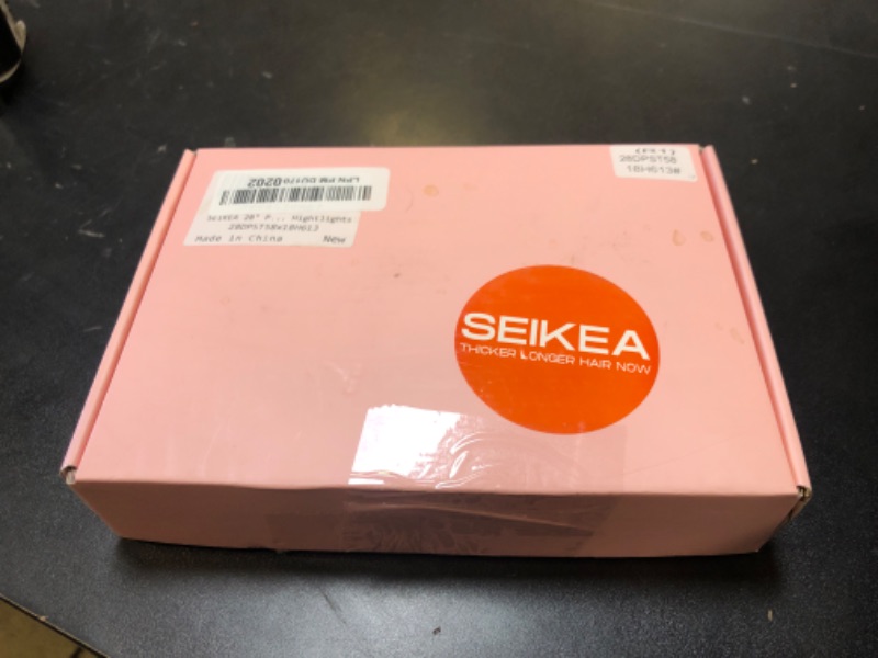 Photo 1 of SEIKEA 28" Ponytail Extensions Drawstring Long Straight Fake Pony Tail Natural Soft Clip in Hair Extension Synthetic Heat Resistant Hairpiece - Ash Brown with Platinum Blonde Hightlights