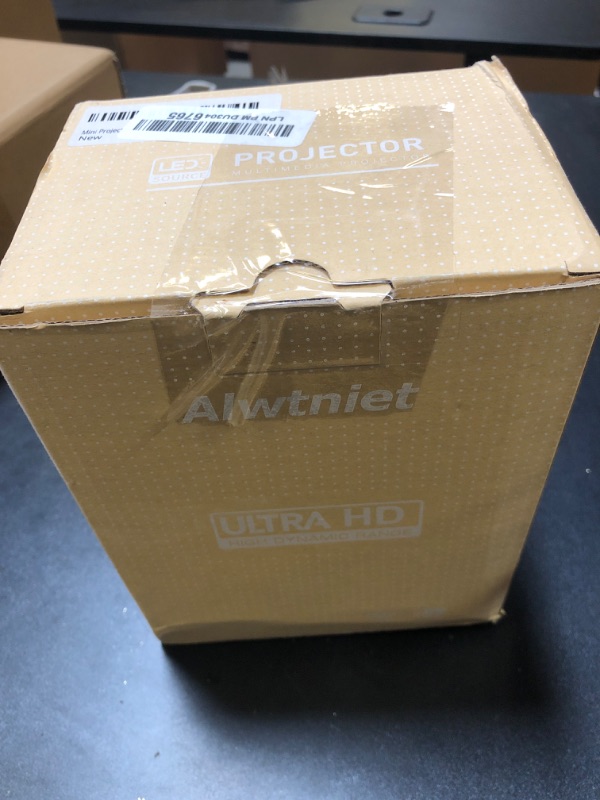 Photo 1 of 2025 Upgraded HY300pro Mini Projector with WiFi6 and Bluetooth, Portable Projector 4K 1080P Support, Android Projector with Air Mouse, 180° Rotatable Auto Keystone Outdoor Movie Projector for Phone