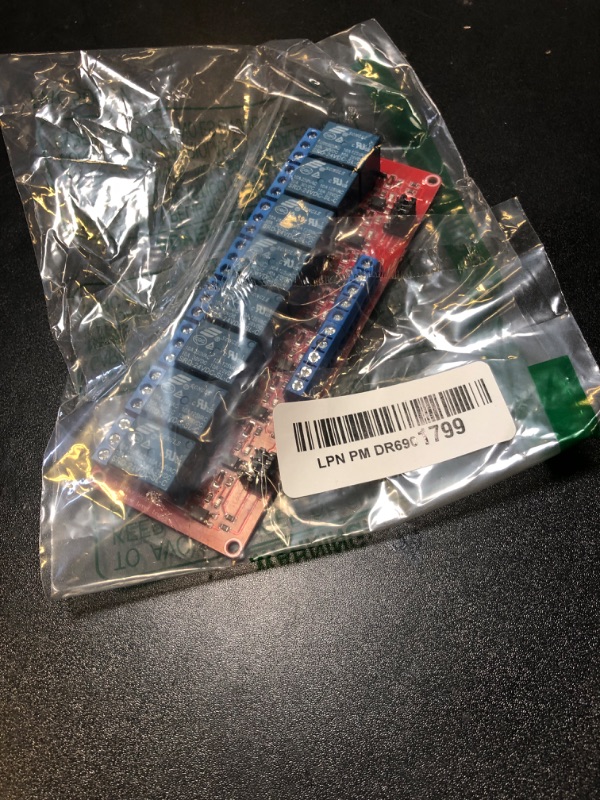 Photo 1 of AEDIKO DC 24V Relay Module Relay Board 8 Channel OPTO-Isolated High or Low Level Trigger