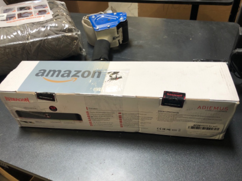 Photo 1 of Redragon GS560 RGB Desktop Soundbar, 2.0 Channel Computer Speaker with Dynamic Lighting Bar Audio-Light Sync/Display, Touch-Control Backlit with Volume Knob, USB Powered w/ 3.5mm Cable, Black