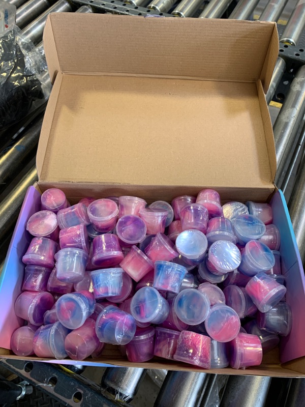 Photo 1 of 118 Pack Galaxy Slime Kit, Stretchy & Non-Sticky, Bulk Slime Cup, Unicorn Slime Party Favors for Girls & Boys, Stress Relief Toy, Birthday Gift for Kids, Classroom Reward, Goodie Bag Stuffers