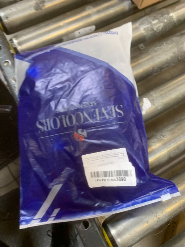 Photo 1 of SEVENCOLORS Dark Grey Layered Wigs for Women Medium Length Gray Mixed Silver Wigs with Curtain Bangs Synthetic Hair Short Wavy Bob Wigs