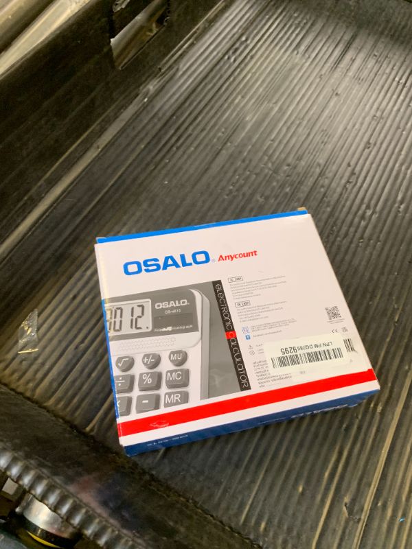 Photo 1 of Desktop Calculator Extra Large 5in LCD Display 12-Digit Big Button Giant Accounting Calculator, Battery & Solar Powered, for Office Business & Home(OS-6815)