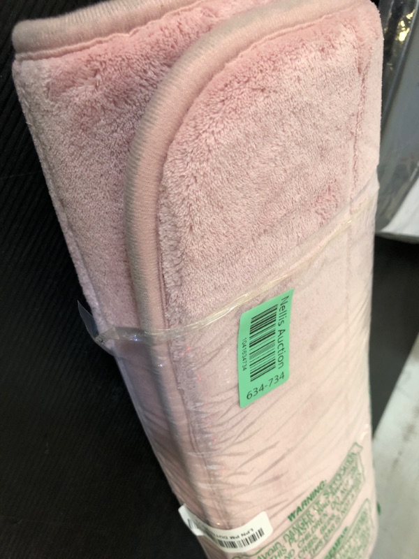 Photo 1 of Yimobra Memory Foam Bath Mat Rug, 24 x 17 Inches, Comfortable, Soft, Non-Slip, Super Absorbent, Quick Drying Bathroom Rug for Floor, Tub & Shower, Machine Washable, Thick, Soft Pink
