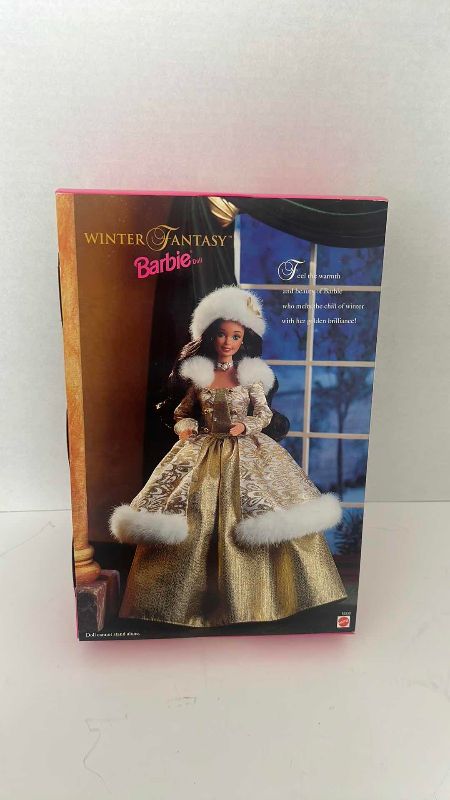 Photo 1 of 1995 WINTER FANTASY BARBIE SPECIAL EDITION 9” X 3” H 13.5” NEW IN BOX