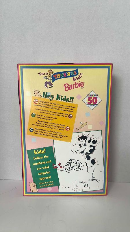 Photo 1 of TOYS R US 50TH ANNIVERSARY BARBIE SPECIAL EDITION 9” X 3” X 13.5” 